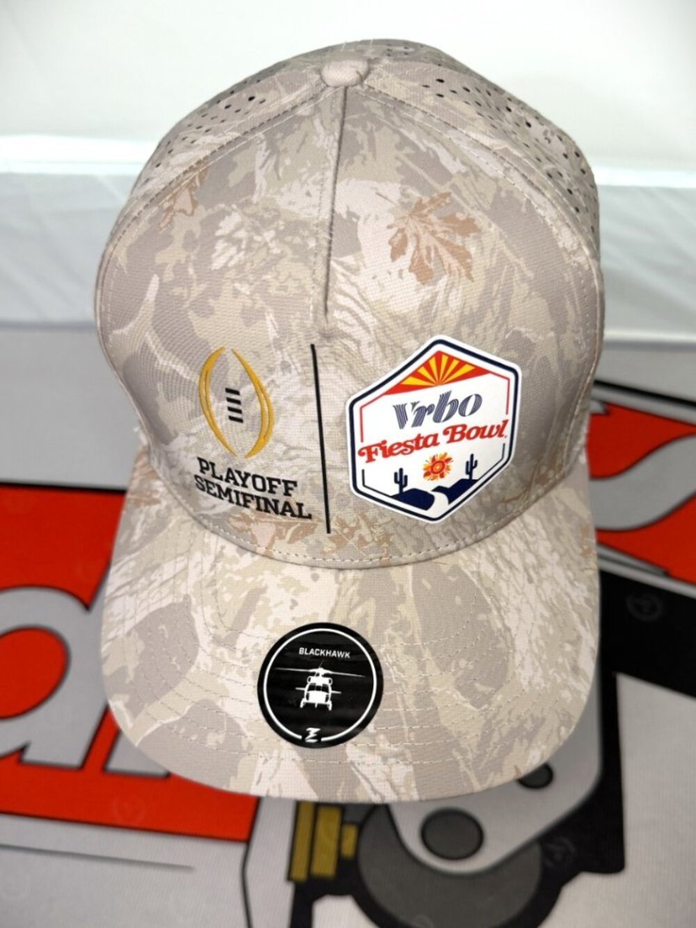 Ole Miss Rebels 2026 Vrbo Fiesta Bowl Playoffs Camo Snapback Vented Cap/Hat